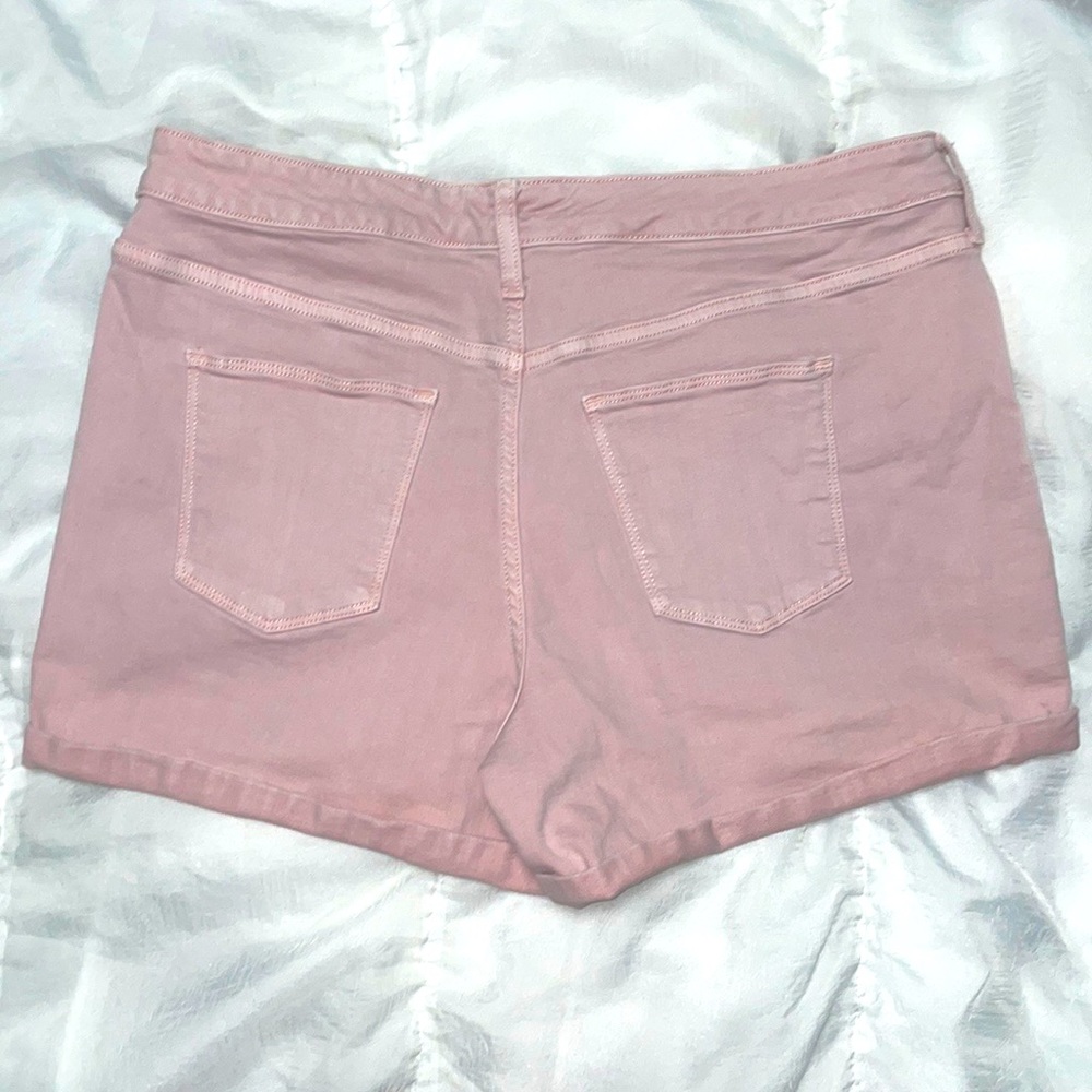 Universal Thread High Rise Midi Rolled Up Hem Jean Shorts Size 16 - Picture 6 of 11
